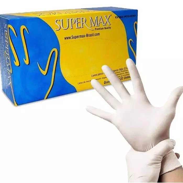 Luva Látex 2 Pares Tamanho M