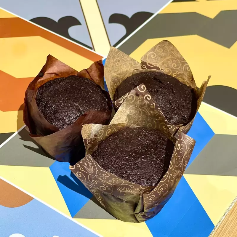 Muffin de chocolate vegano
