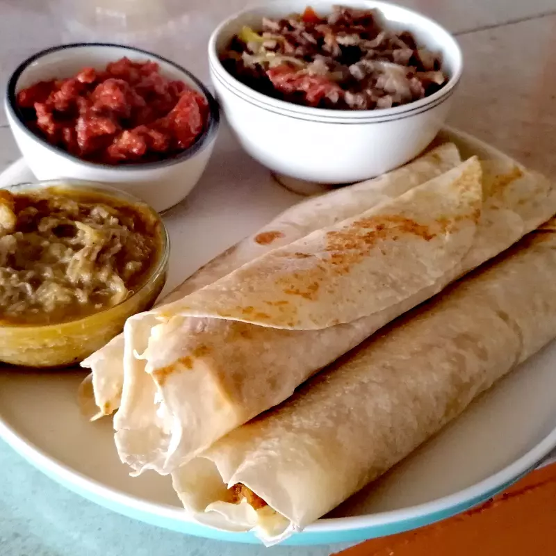 Burro Picadillo verde