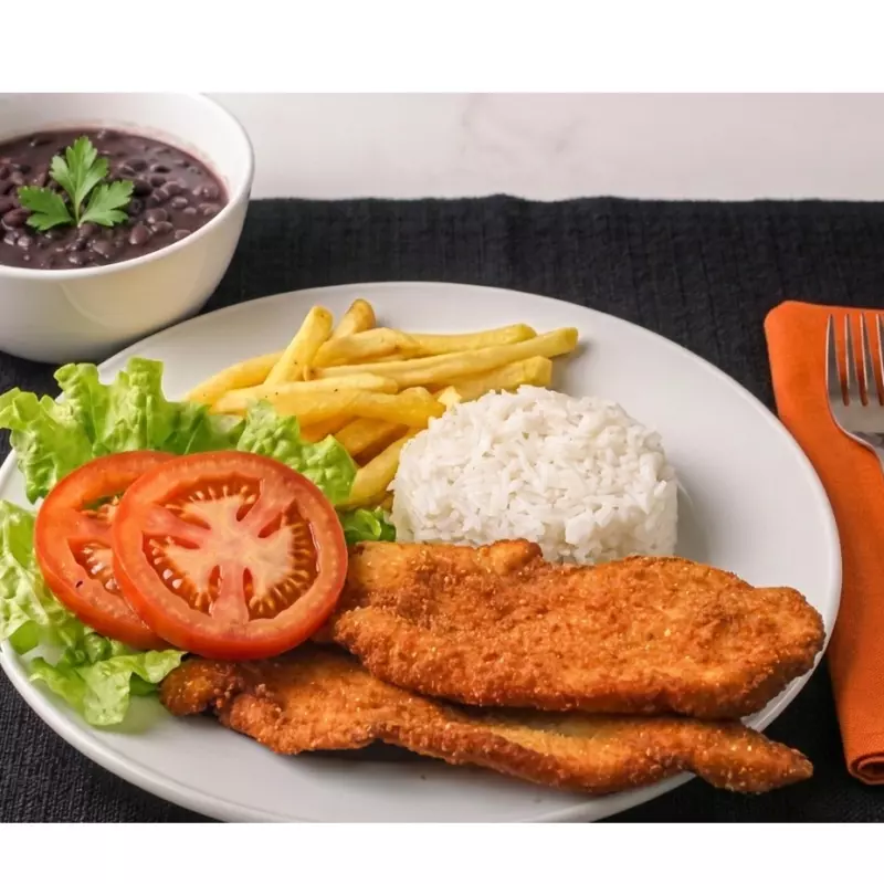 Prato Frango Empanado