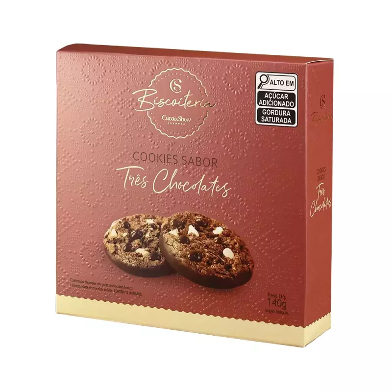 Cookies 3 Chocolates Sortidos 140g