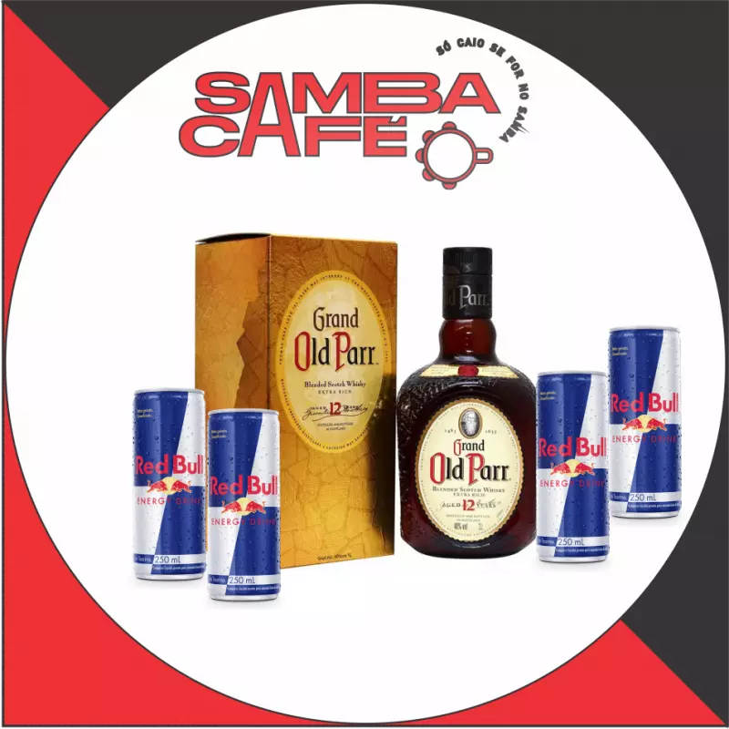 WHISKY OLD PARR + 4 RED BULLS COMBO