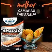 CAMARÃO EMPANADO COM REQUEIJÃO