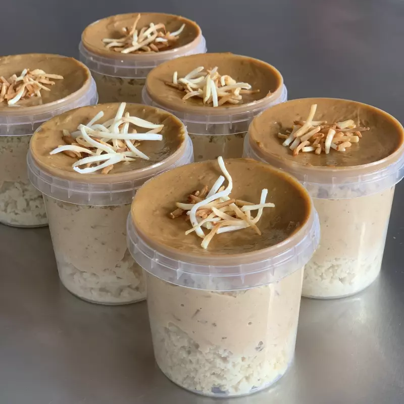 COCO QUEIMADO COM DOCE DE LEITE