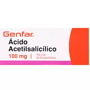 ACIDO ACETILSALICILICO 100MG 100 TAB