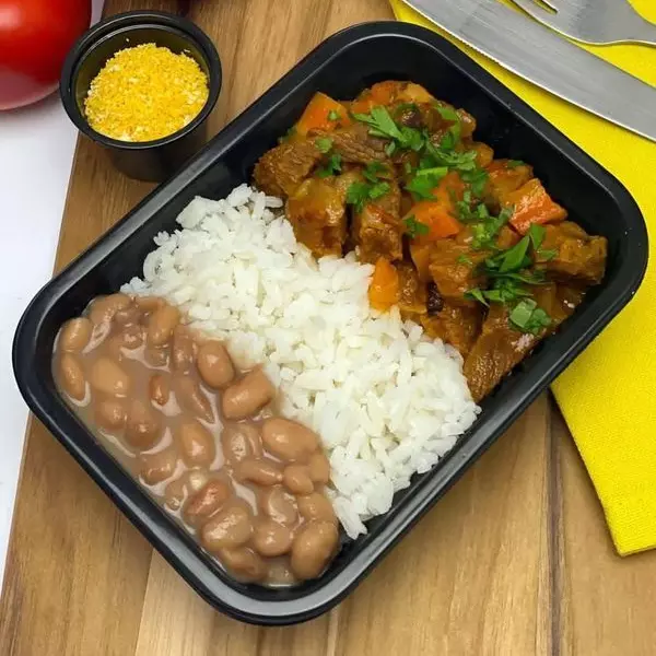Arroz integral, Carne e legumes