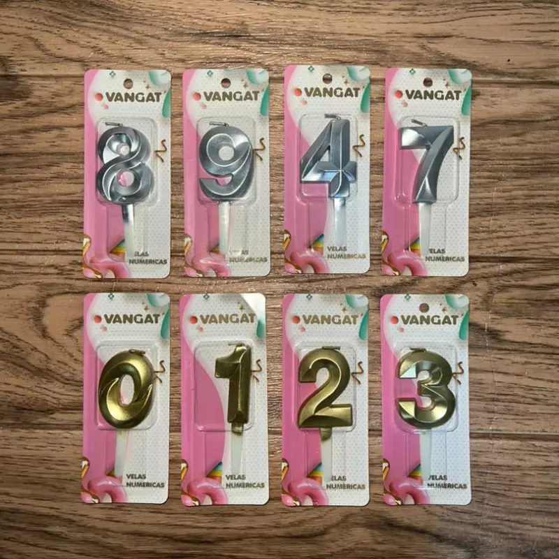 Velas de numeros Vangat