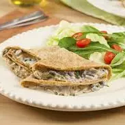 Panqueca de legumes e cogumelos