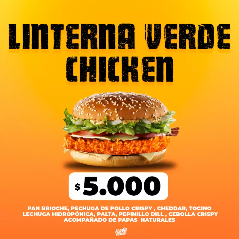 PROMO  LINTERNA VERDE (CHICKEN)