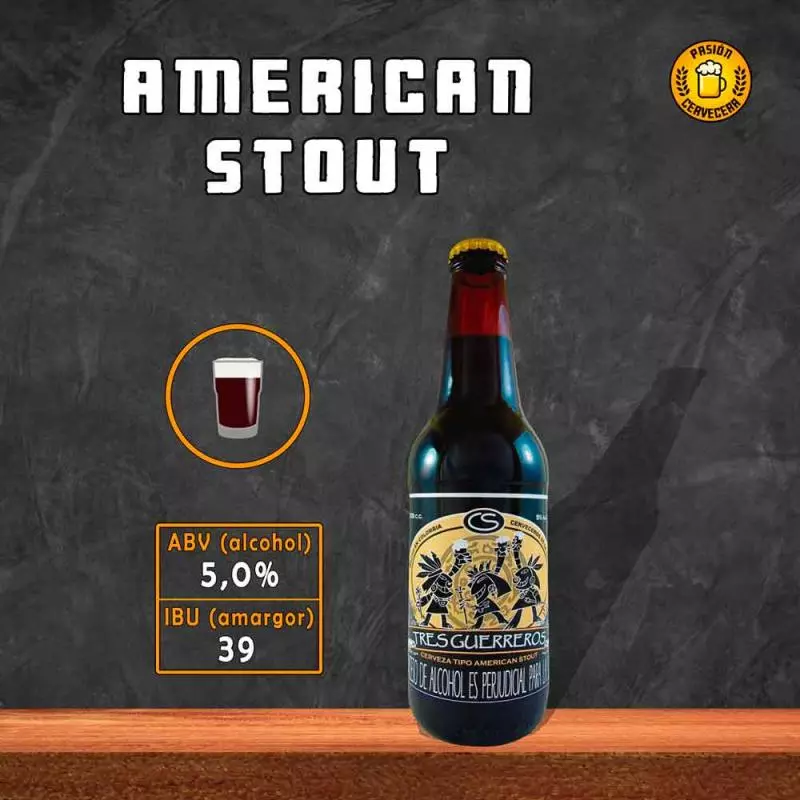 Cerveza Negra Bogotana Tres Guerreros