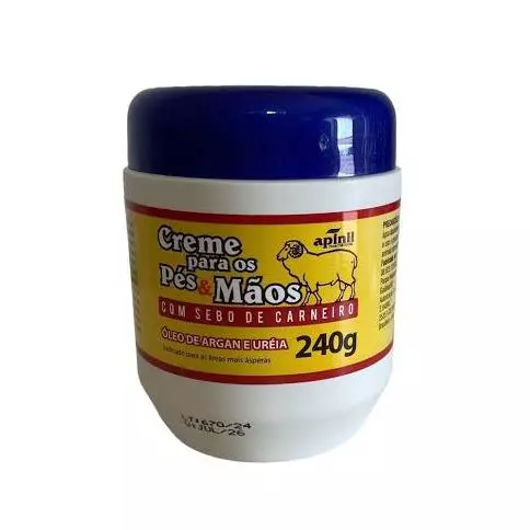 Creme para os pés e mãos 240g