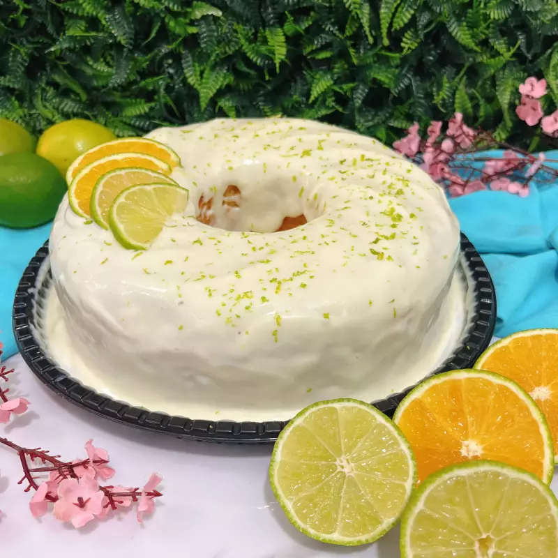 Bolo de Laranja com Mousse de Limão