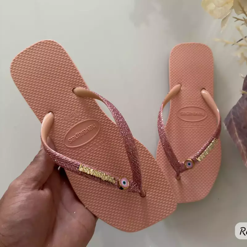 Fem gliter ping olho grego rose