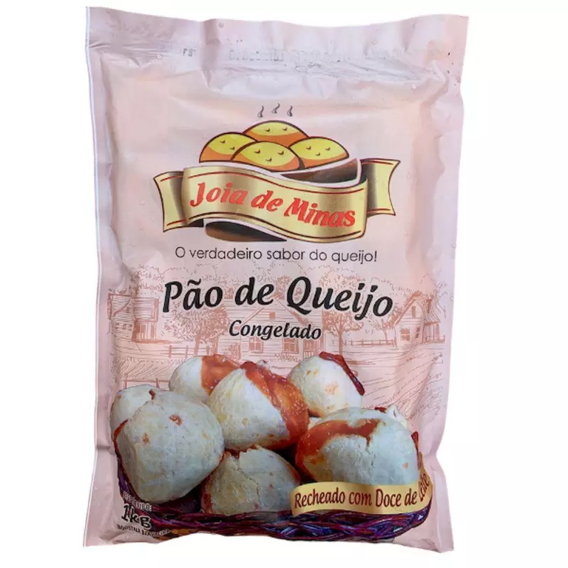 PÃO DE QUEIJO COM DOCE DE LEITE 1KG