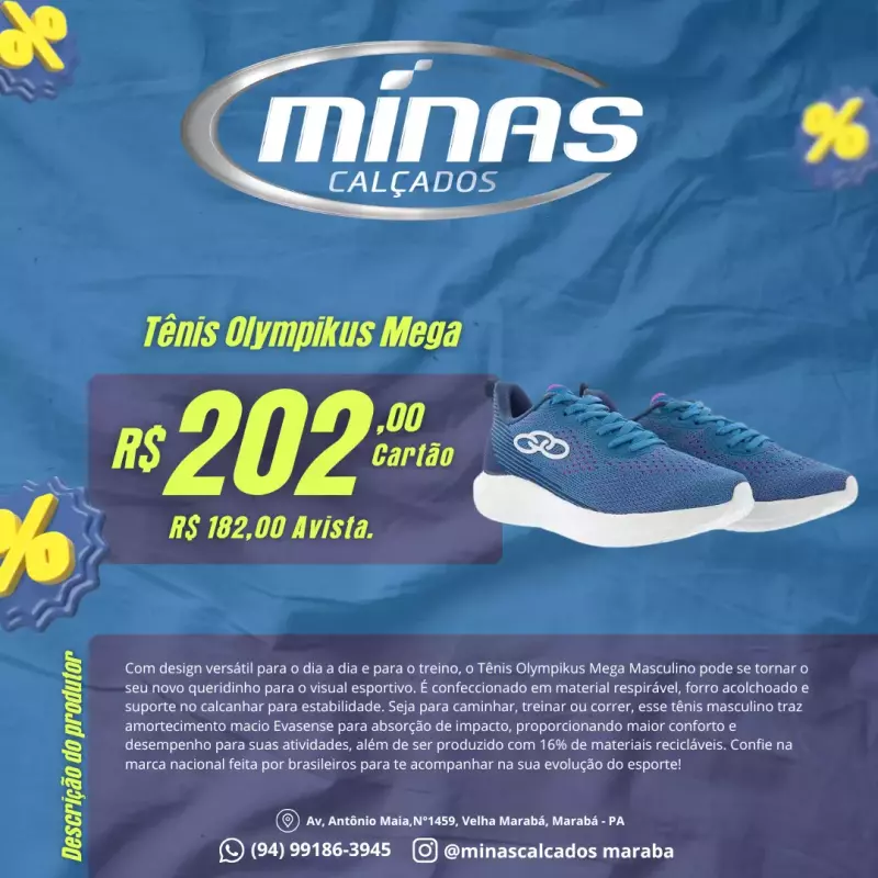 Tênis Olympikus Mega RF:433921