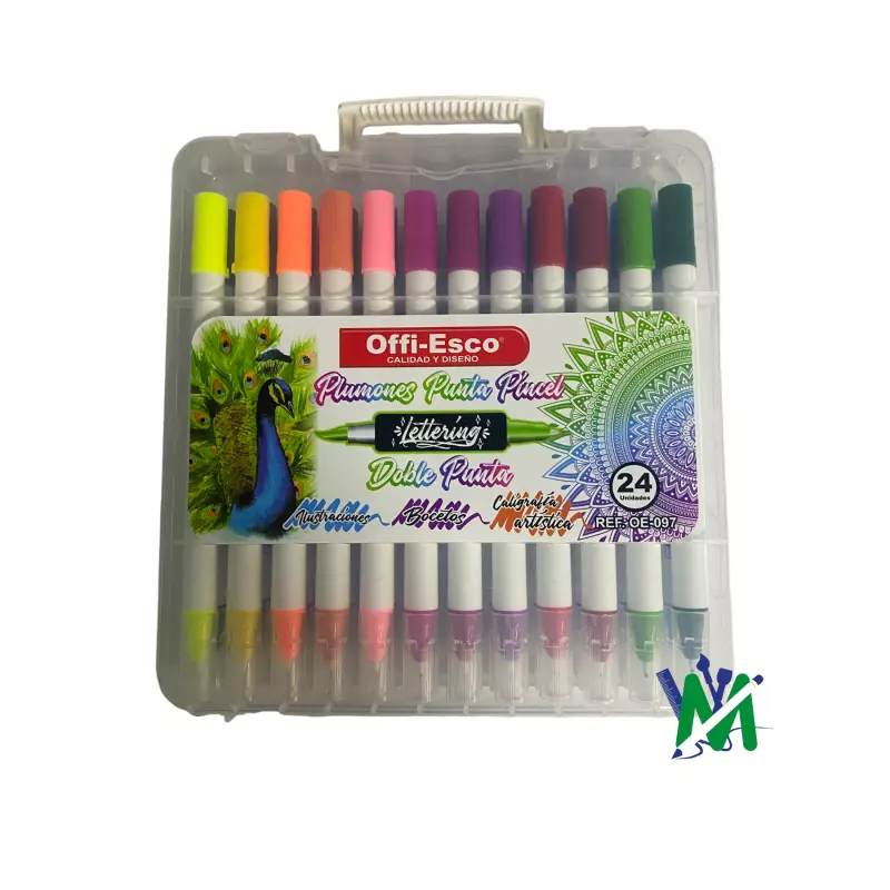 Plumones doble punta*24 COD 020553