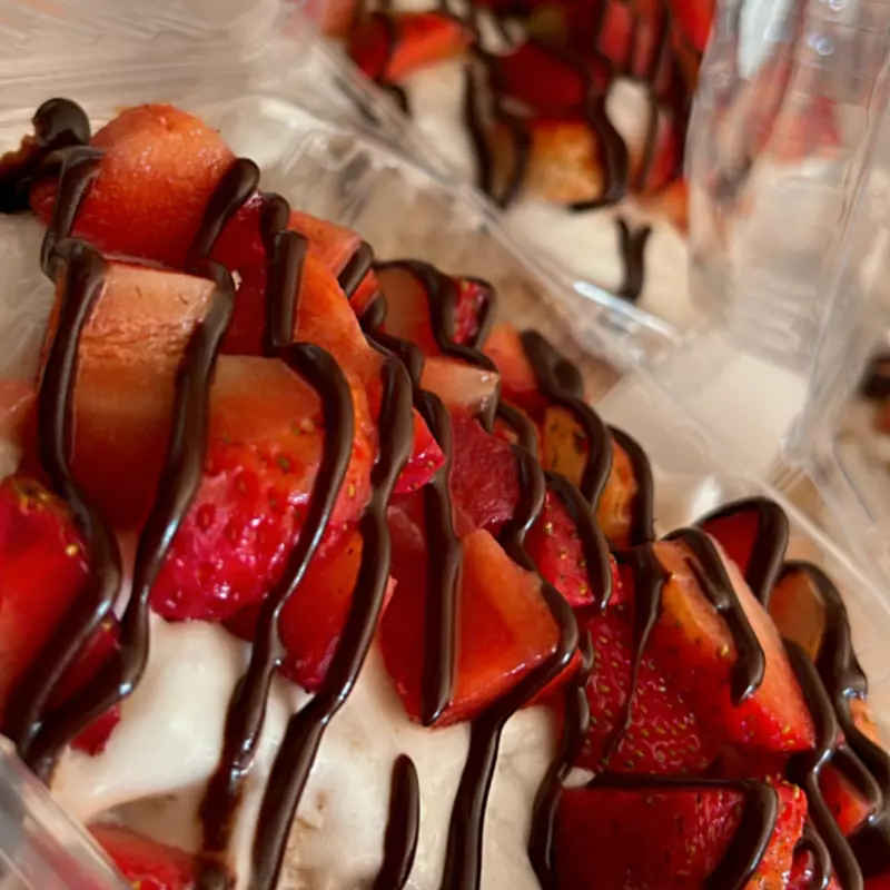 Glaseado De Queso Crema Con Fresas