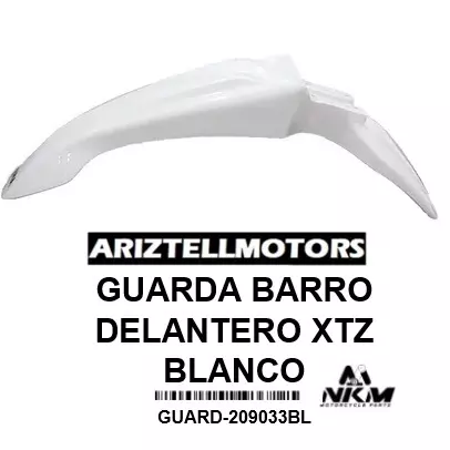 GUARDA BARRO DELANTERO XTZ BLANCO