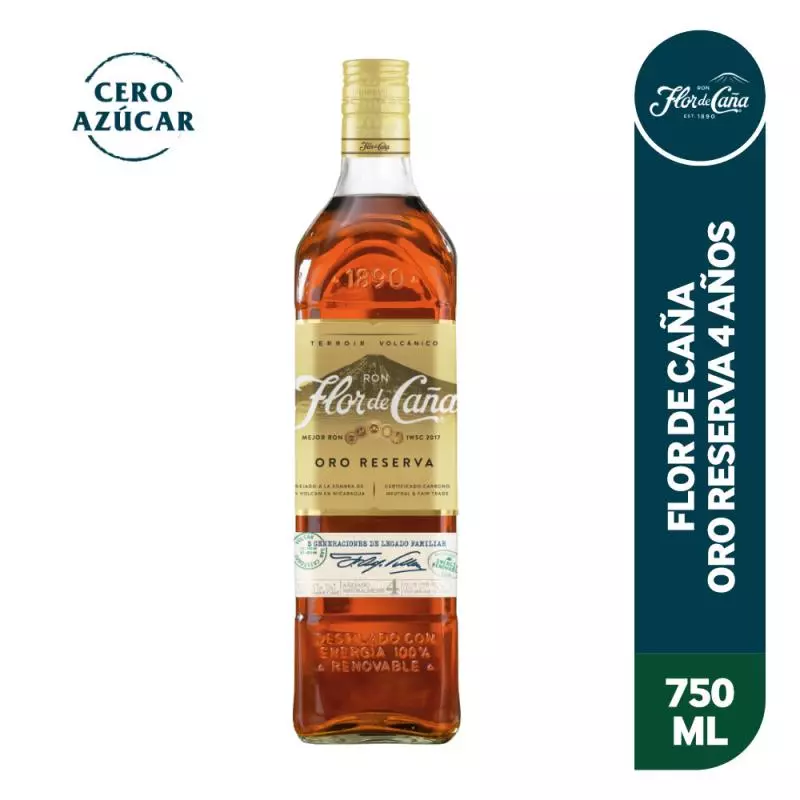 FLOR DE CAÑA 4 AÑOS 750 ml