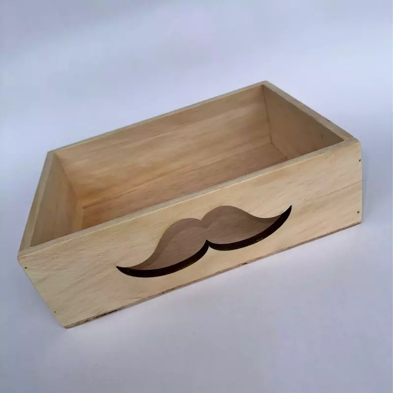Caja madera bigote n1 pequeña
