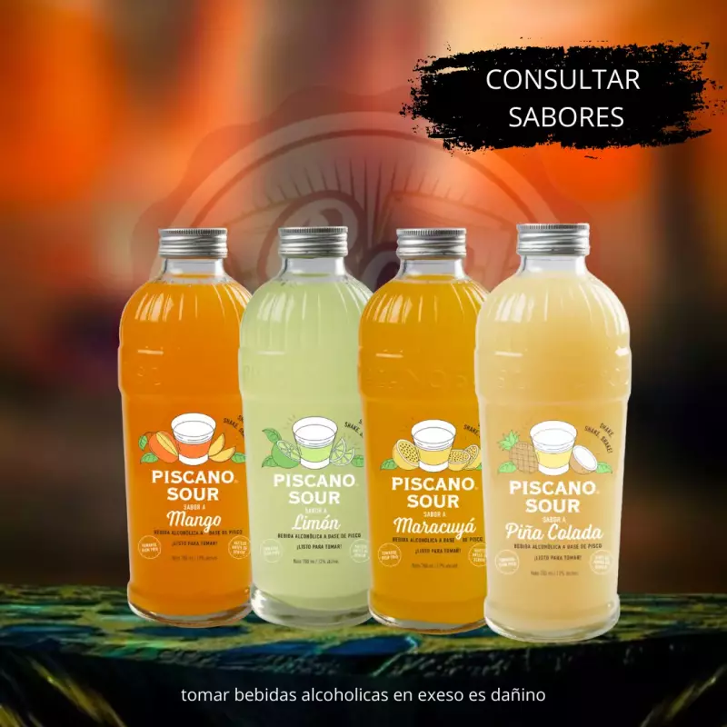 Piscano Sour sabores