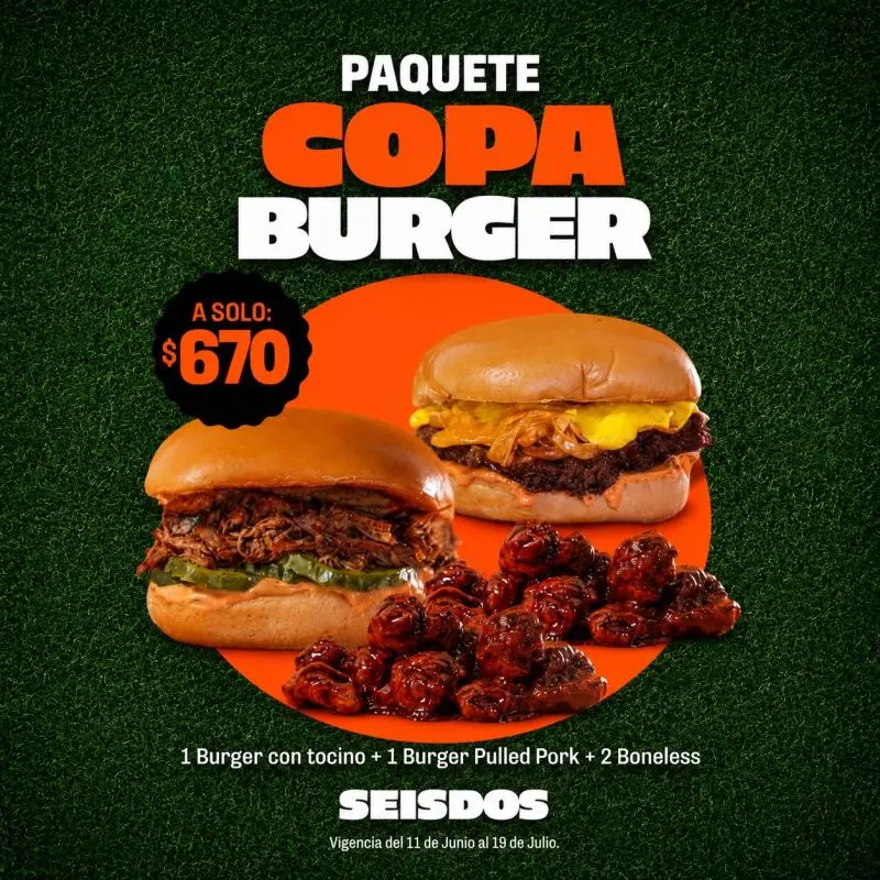 Paquete Copa Burger