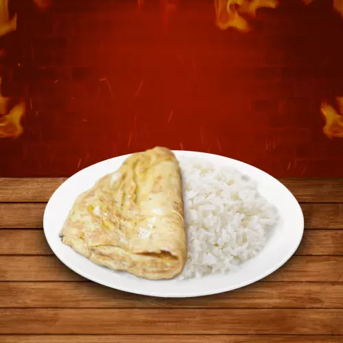 Arroz Blanco con Tortilla