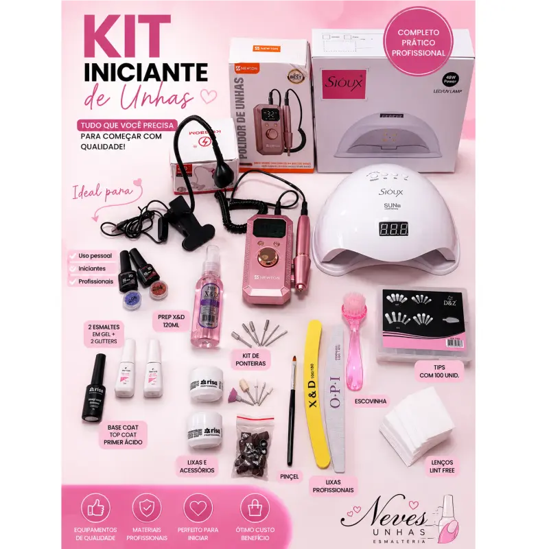 Kit Iniciante De Unhas 31 Itens