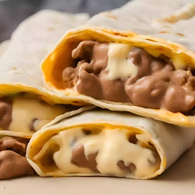 BURRITO DE FRIJOLES CON QUESO