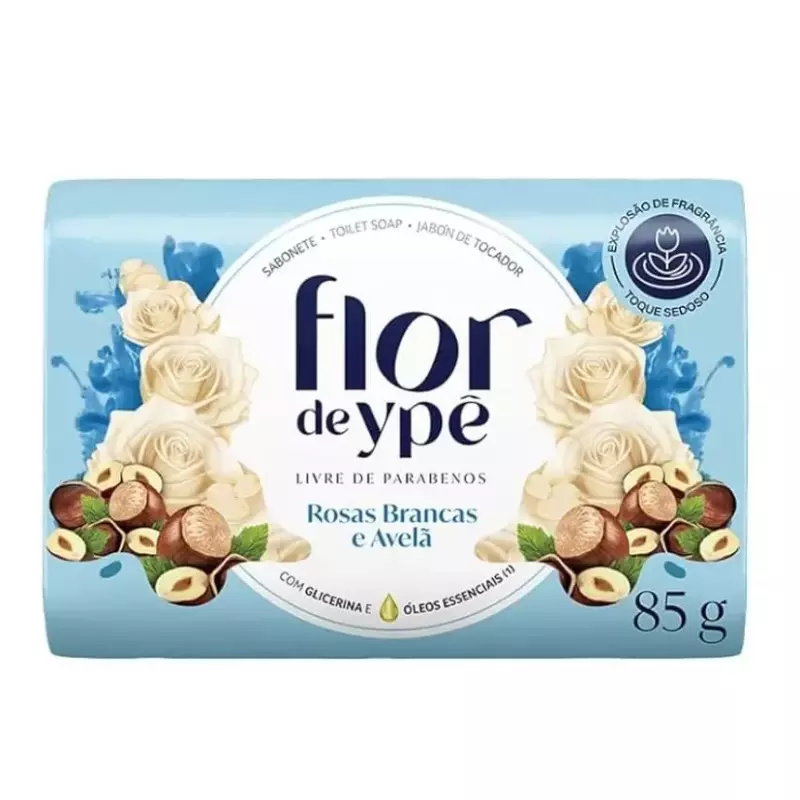 Sabonete Ypê Rosas Brancas 85g