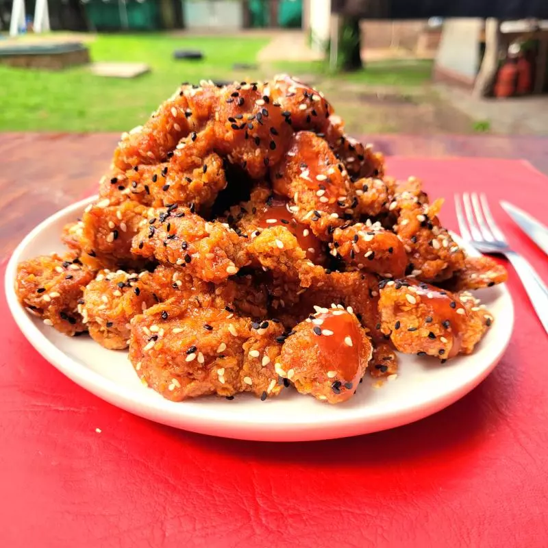 Pollo agridulce grande 1200 gramos