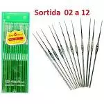 291 Agulha p/ crochet sortida c/ 12