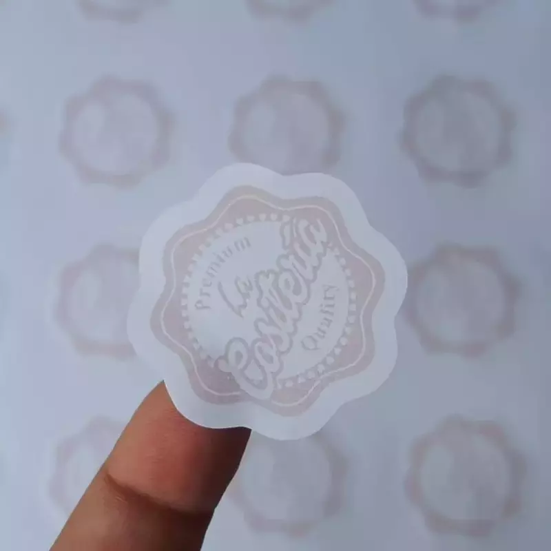 Hoja sticker con tu logo