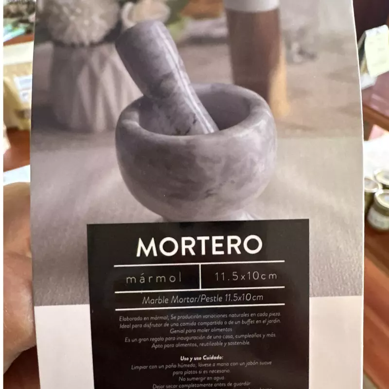 Mortero de mármol