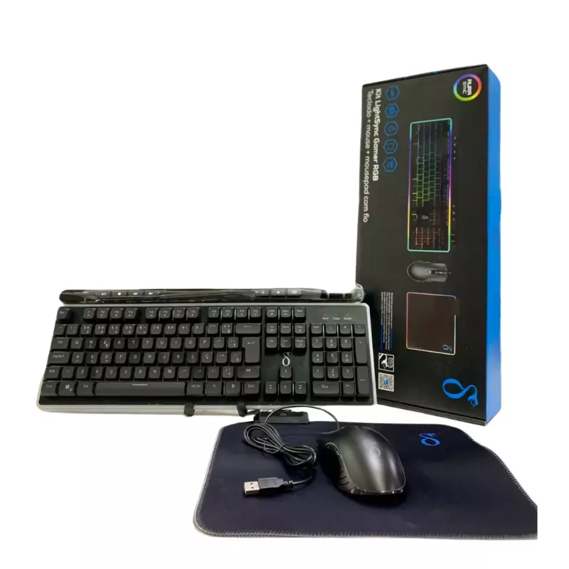 KIT TECLADO C/FIO PAD DELTA VK0301