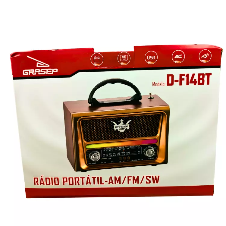 RADIO GRASEP FM/BLUETOOTH D-F14BT