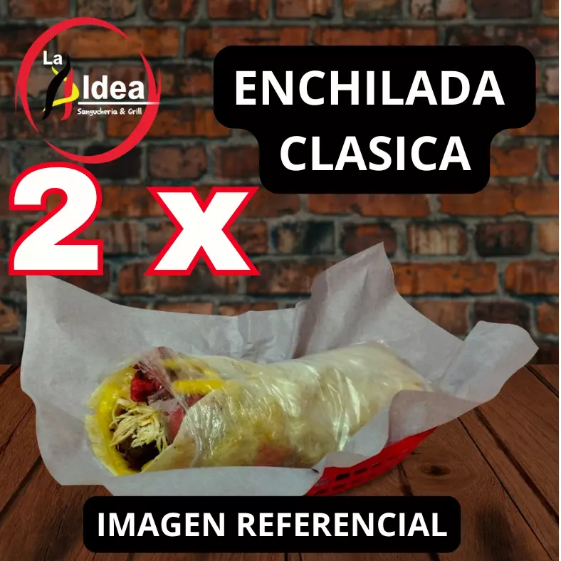 OFERTON 2 ENCHILADAS + PEPSI 750ML