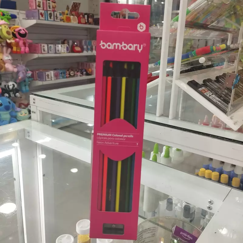 Lápices de colores neón