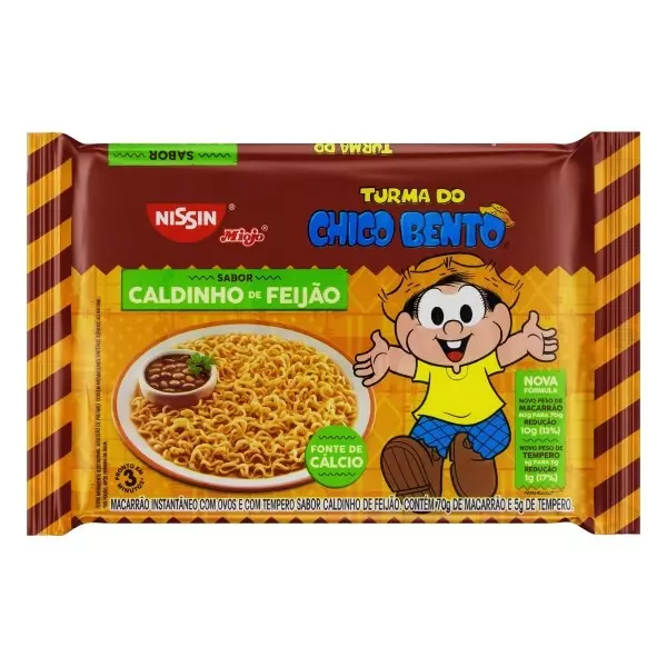 Miojo sabor Feijão Chico Bento