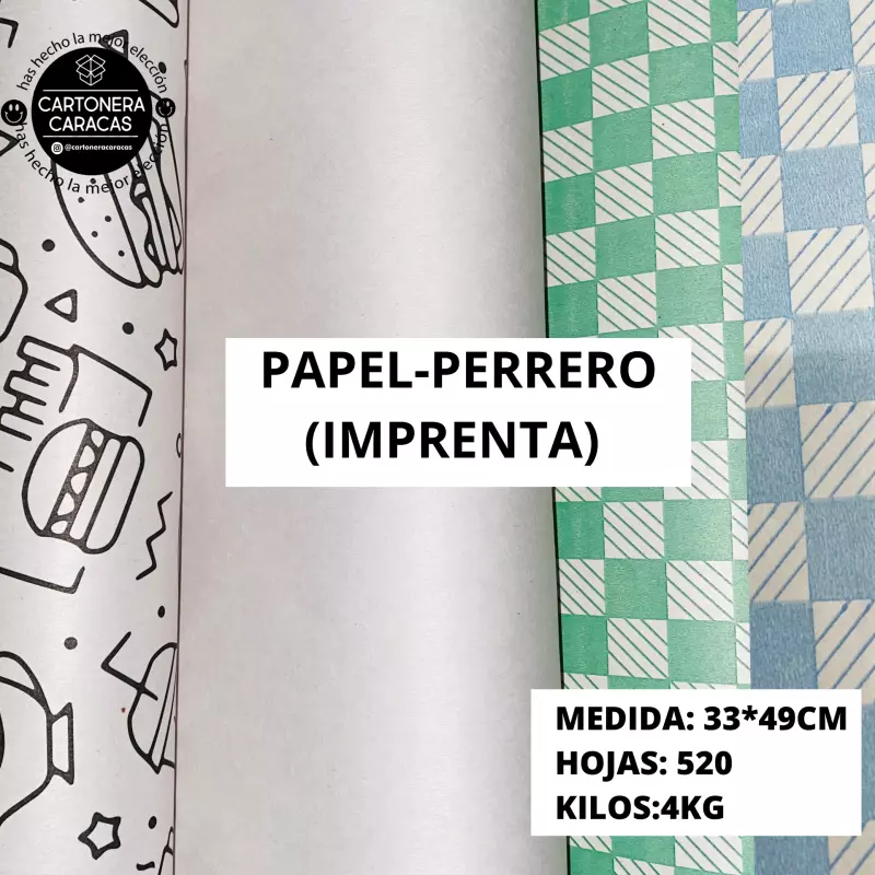 PAPEL PERRERO PARA ENVOLVER 520HOJA