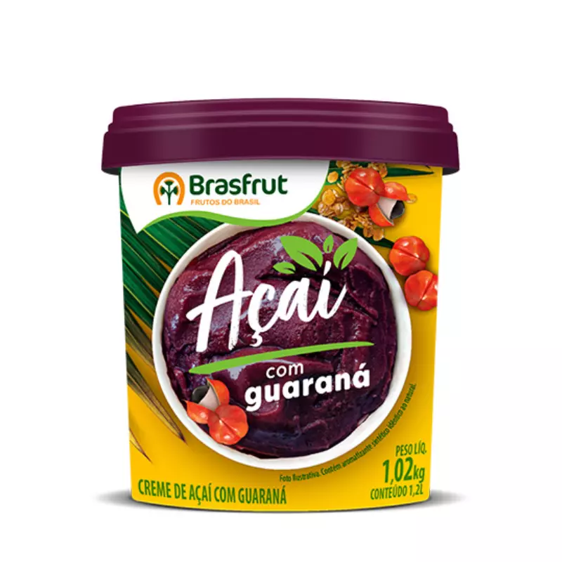 Açaí Com Guaraná 1,02kg Brasfrut