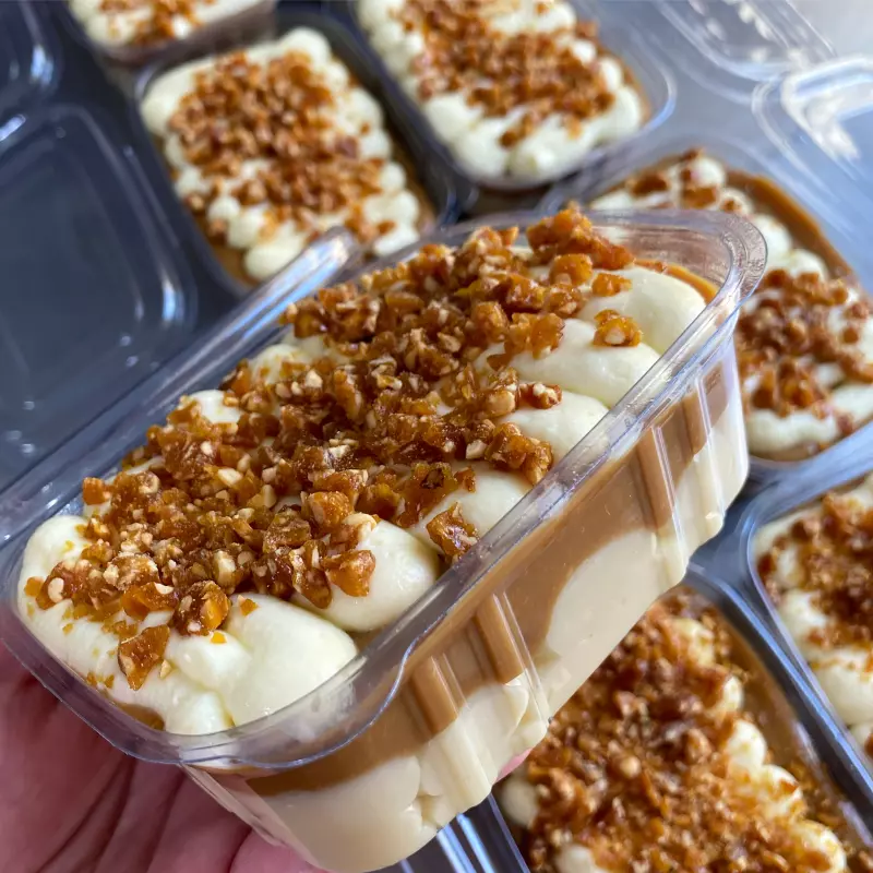 Pavê crocante de doce de leite