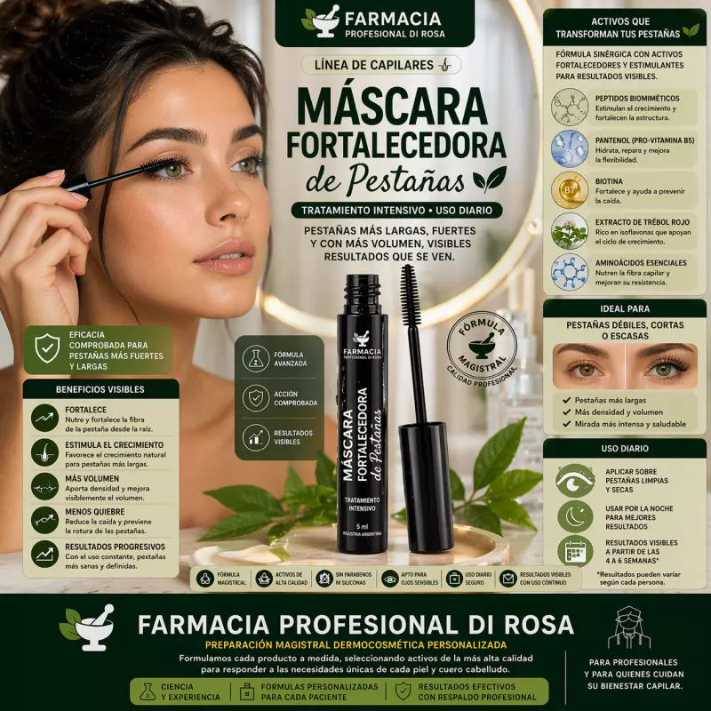 Máscara fortalecedora de pestañas