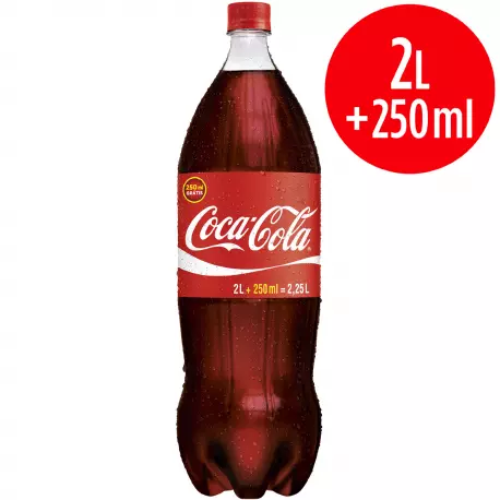 Coca cola Pet 2L + 250ml