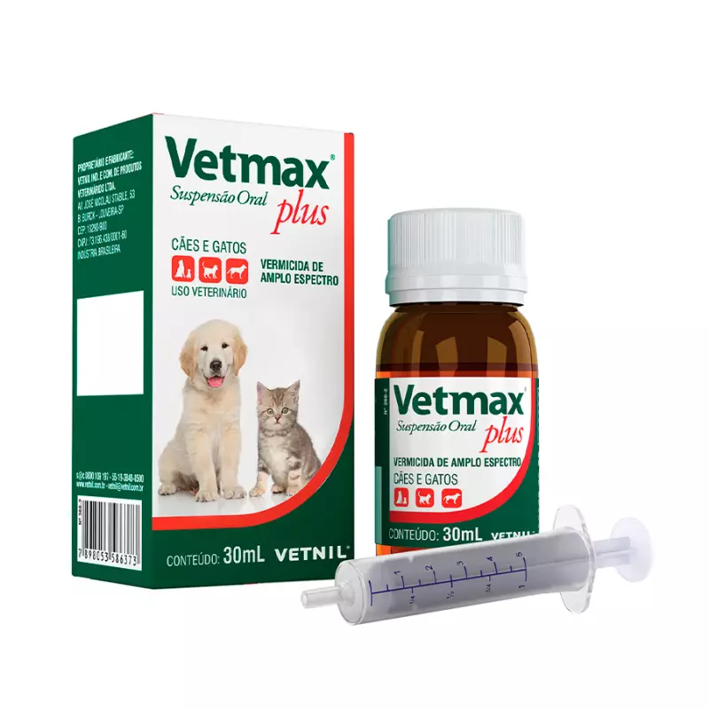 Vetmax Plus Suspensão Vetnil 30 ml