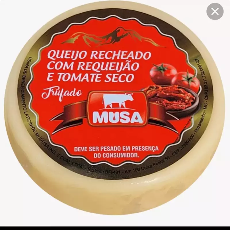 QUEIJO RECHEADO MUSA/TOMATE SEC 600G