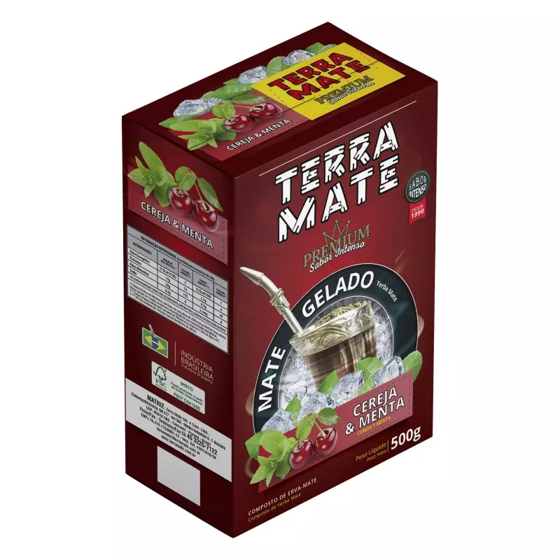 Terra Mate - CEREJA E MENTA - 500g