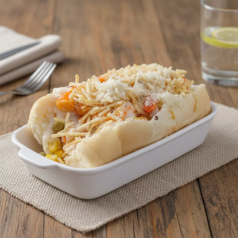 Cachorro quente de camarão