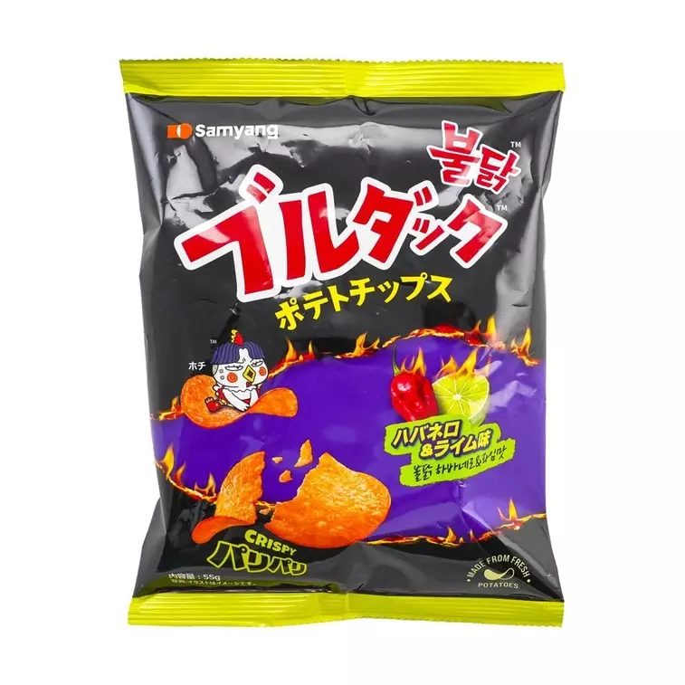 Buldak Chips Habanero Lime