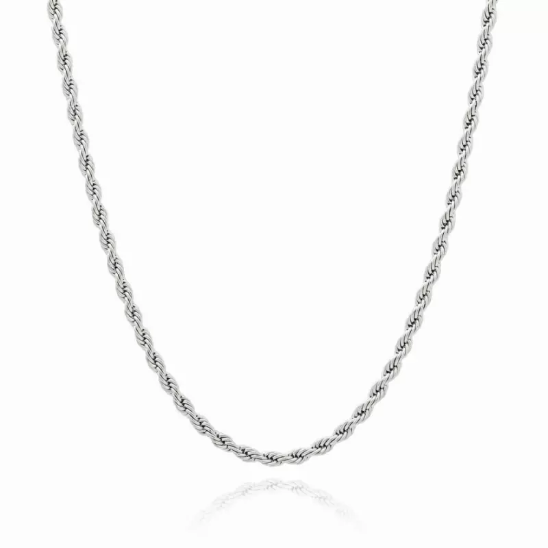 4mm Silver Rope Chain